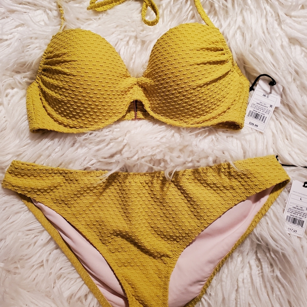 Shade & Shore Lemon Grass Bikini Set
